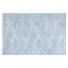 4 Pcs Woven Table Mats PVC Heat Insulation Stain Resistant Non Slip Dining Table Decoration 17.7x11.8 inch, Blue