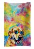 Yellow Labrador Hippie Dawg Kitchen Towel Dish Cloths Guest Hand Towel Decorative Bathroom Towel for Face,Tea, Dishcloth, Kitchen and Bath