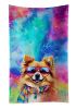 Pomeranian Hippie Dawg Kitchen Towel Dish Cloths Guest Hand Towel Decorative Bathroom Towel for Face,Tea, Dishcloth, Kitchen and Bath