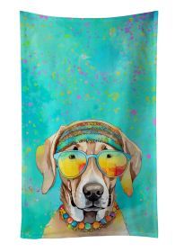 Weimaraner Hippie Dawg Kitchen Towel Dish Cloths Guest Hand Towel Decorative Bathroom Towel for Face,Tea, Dishcloth, Kitchen and Bath