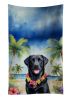 Black Labrador Retriever Luau Kitchen Towel Dish Cloths Guest Hand Towel Decorative Bathroom Towel for Face,Tea, Dishcloth, Kitchen and Bath