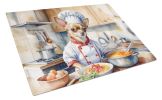 NEW Chihuahua The Chef Glass Cutting Board Decorative Tempered Glass Kitchen Cutting and Serving Board Large Size Chopping Board