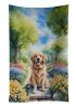Golden Retriever Spring Path Kitchen Towel Dish Cloths Guest Hand Towel Decorative Bathroom Towel for Face,Tea, Dishcloth, Kitchen and Bath
