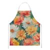 Chrysanthemums in Watercolor Apron Cooking Kitchen Server Baking Crafts Gardening for Adult Women Men, Unisex, Large, Multicolor