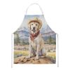 Labrador Retriever Cowboy Welcome Apron Cooking Kitchen Server Baking Crafts Gardening for Adult Women Men, Unisex, Large, Multicolor