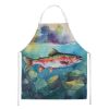 Rainbow Trout Apron Cooking Kitchen Server Baking Crafts Gardening for Adult Women Men, Unisex, Large, Multicolor