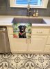 Black Labrador Retriever Luau Kitchen Towel Dish Cloths Guest Hand Towel Decorative Bathroom Towel for Face,Tea, Dishcloth, Kitchen and Bath