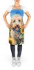 Goldendoodle in Sunflowers Apron Cooking Kitchen Server Baking Crafts Gardening for Adult Women Men, Unisex, Large, Multicolor