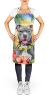 NEW Pit Bull Terrier Luau Apron Cooking Kitchen Server Baking Crafts Gardening for Adult Women Men, Unisex, Large, Multicolor