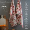 100% Cotton Kitchen Towels 2 Pack 18 x 28 inches Pomegranate Printed Dish Towels Hand Towels Boho Tea Towels Multifunctional Stylish Absorbent Quick D