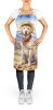 Labrador Retriever Cowboy Welcome Apron Cooking Kitchen Server Baking Crafts Gardening for Adult Women Men, Unisex, Large, Multicolor