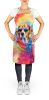 Beagle Hippie Dawg Apron Cooking Kitchen Server Baking Crafts Gardening for Adult Women Men, Unisex, Large, Multicolor