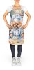 Poodle The Chef Apron Cooking Kitchen Server Baking Crafts Gardening for Adult Women Men, Unisex, Large, Multicolor