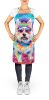 Westie Hippie Dawg Apron Cooking Kitchen Server Baking Crafts Gardening for Adult Women Men, Unisex, Large, Multicolor