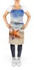 Starfish Apron Cooking Kitchen Server Baking Crafts Gardening for Adult Women Men, Unisex, Large, Multicolor