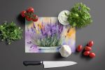 NEW Lavender in Watercolor Glass Cutting Board Decorative Tempered Glass Kitchen Cutting and Serving Board Large Size Chopping Board